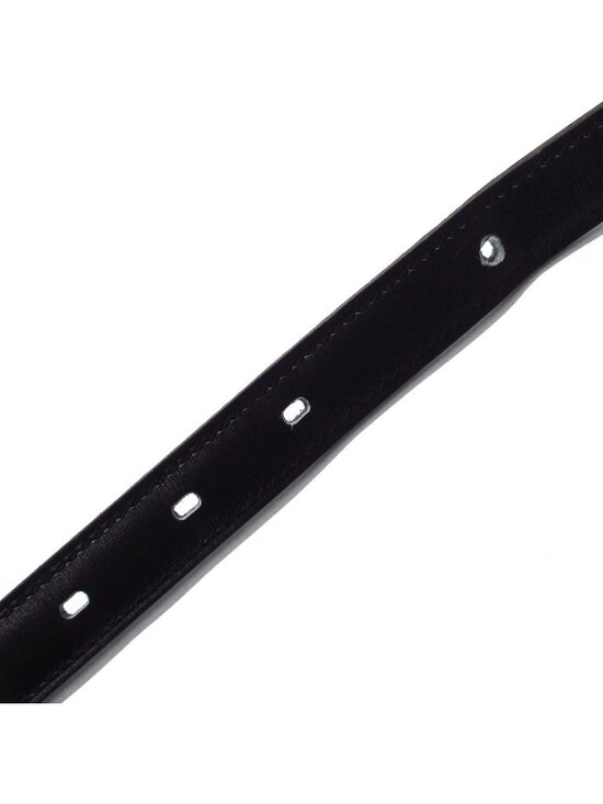 Hermes Belt 75 Hapi 3 Black Blue Jean Silver Reversible Leather